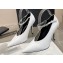 Alexander Wang Heel 10cm delphine ankle strap pumps in leather White 2024