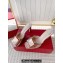 Roger Vivier Heel 8.5cm Trompette Metal Buckle Mules in Leather Pink 2024