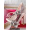 Roger Vivier Heel 8.5cm Mini Très Vivier Strass Buckle Babies Pumps in Leather Pink 2024
