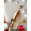 Roger Vivier Heel 8.5cm Mini Très Vivier Strass Buckle Babies Pumps in Leather Gold 2024