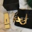 Saint Laurent Monogram Cuff bracelet in brass
