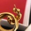Celine Loop Earrings Gold 2018