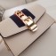 Gucci Sylvie Web Leather Mini Chain Bag 494646 White 2018 