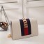 Gucci Sylvie Web Leather Mini Chain Bag 494646 White 2018 