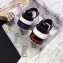 Dolce Gabbana Calfskin Sneakers with Patch and Writing Black/Red