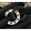 Chanel Acrylic Crystal CC Brooch Black 2018