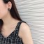 Chanel Resin CC Stud Earrings Black 2018