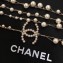 Chanel Weave Pearls Necklace White 2018
