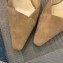Jacquemus Les Mules Maceio Geometric 4cm Heel 75990 Beige Suede 