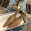 Jacquemus Les Mules Maceio Geometric 4cm Heel 75990 Beige Suede 