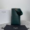 Celine Sangle Bucket bag in soft grained calfskin Dark Green