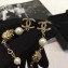 Chanel Lion and Pearl Tassel Earrings White/Gold 2018