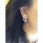Chanel CC Logo Stud Earrings Silver 2018