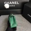 Chanel Classic Flap Mini Bag A1115 in Caviar Leather Green with Golden Hardware 