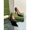 Gucci Heel 10.5cm Leather Pointy Toe Pumps Black 2023