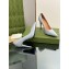 Gucci Heel 10.5cm Leather Pointy Toe Pumps Light Gray 2023