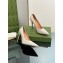 Gucci Heel 10.5cm Leather Pointy Toe Pumps Creamy 2023