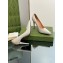 Gucci Heel 10.5cm Leather Pointy Toe Pumps Creamy 2023