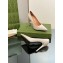 Gucci Heel 10.5cm Leather Pointy Toe Pumps Creamy 2023