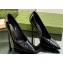 Gucci Heel 10.5cm Leather Pointy Toe Pumps Patent Black 2023