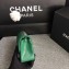 Chanel Classic Flap Mini Bag A1115 in Caviar Leather Green with Silver Hardware