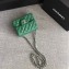 Chanel Classic Flap Mini Bag A1115 in Caviar Leather Green with Silver Hardware