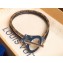 Louis Vuitton Archive Double Leather Bracelet Black