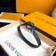 Louis Vuitton Archive Leather Bracelet Black