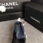 Chanel Classic Flap Mini Bag A1115 in Caviar Leather Sapphire with Golden Hardware 