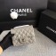 Chanel Classic Flap Mini Bag A1115 in Caviar Leather Grey with Silver Hardware