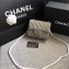 Chanel Classic Flap Mini Bag A1115 in Caviar Leather Grey with Silver Hardware