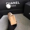 Chanel Classic Flap Mini Bag A1115 in Caviar Leather Apricot with Golden Hardware