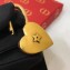 Dior "Lucky Locket" Necklace with with Heart Padlock Aged Gold 2018