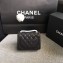Chanel Classic Flap Mini Bag A1115 in Caviar Leather Black with Golden Hardware