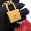 Dior "Lucky Locket" Necklace with Dior Padlock Aged Gold 2018