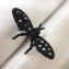 Dior "J'Adior" Asymmetric Earrings in Black Finish 2018