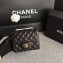 Chanel Classic Flap Mini Bag A1115 in Lambskin Leather Black with Golden Hardware