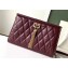 Givenchy Quilted Logo Chain Clutch Bag Burgundy 2019