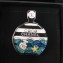 Chanel Perfume Bottle Brooch Black/White/Green 2018