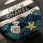 Chanel Perfume Bottle Brooch Black/White/Green 2018