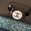 Chanel Perfume Bottle Brooch Green/Gold/Blue 2018