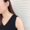 Chanel CC Stud Earring Silver/Black 2018