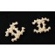 Chanel CC Stud Earring Silver/Black 2018