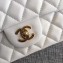 Chanel Classic Flap Mini Bag A1115 in Lambskin Leather Apricot with Golden Hardware