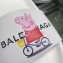 Balenciaga Pool Flat Sandals with Peppa Pig Print 2018