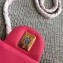 Chanel Classic Flap Mini Bag A1115 in Lambskin Leather Hot Pink with Golden Hardware