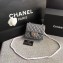Chanel Classic Flap Mini Bag A1115 in Lambskin Leather Grey with Golden Hardware