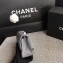 Chanel Classic Flap Mini Bag A1115 in Lambskin Leather Grey with Silver Hardware
