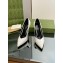 Gucci Heel 10.5cm Leather Pointy Toe Pumps Patent White 2023