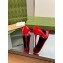 Gucci Heel 10.5cm Leather Pointy Toe Pumps Patent Red 2023